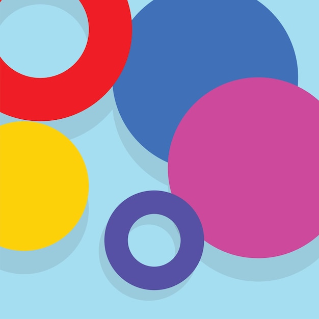 Vector colorful circle background