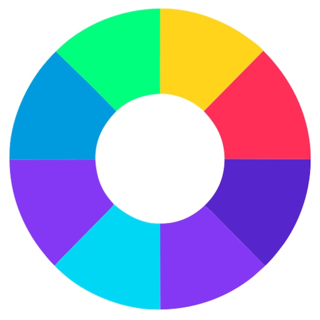 Vector colorful circle icon