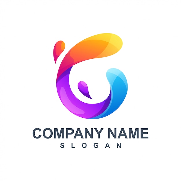 Colorful circle logo design