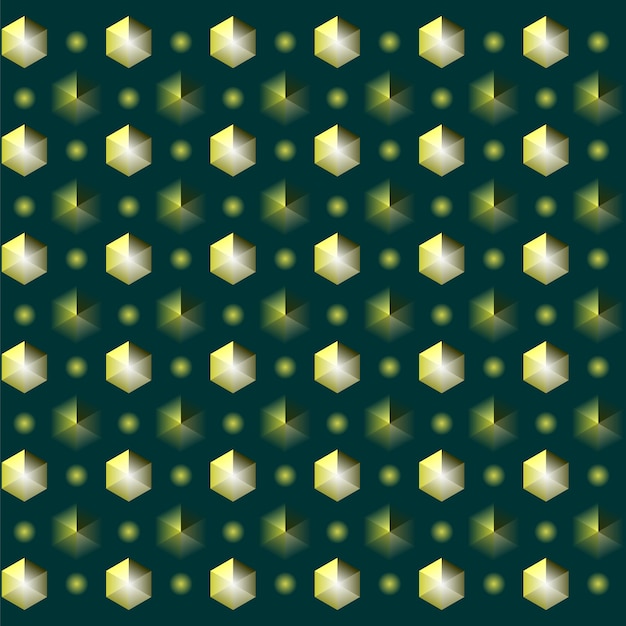 カラフルな円と正方形のパターン背景ベクトル イラスト