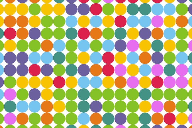 Colorful circles mosaic pattern vector template