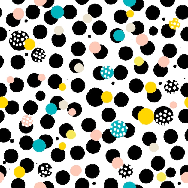 Colorful circles pattern