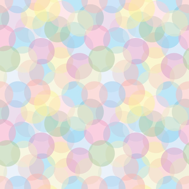 Colorful circles vector pattern background with dots