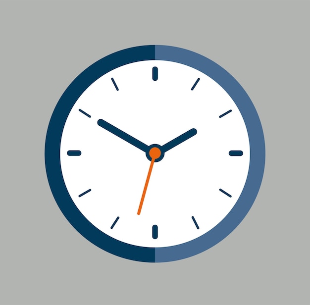 colorful clock with time