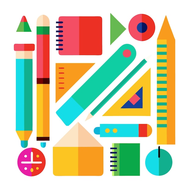 a colorful collection of pencils pencils and other items