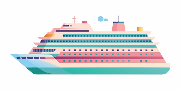 a colorful colorful and colorful ship is shown in a blue and green colored image