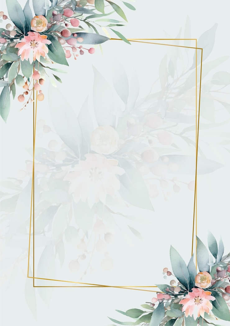 Vector colorful colourful floral flower beautiful and elegant floral wedding invitation card template