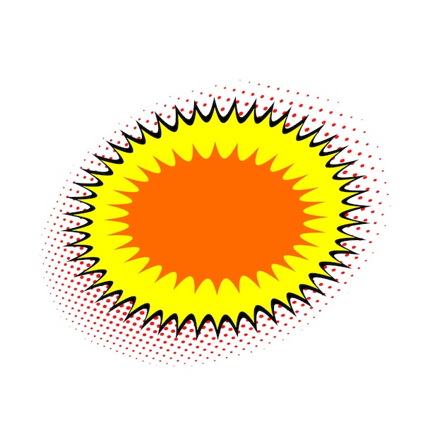 カラフルなコミック バブル ベクトル図