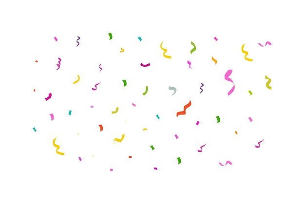 Colorful confetti background or colorful confetti falls ribbon confetti