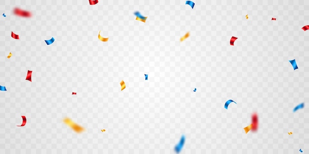 Colorful confetti background For decorating the festive season vector illustration