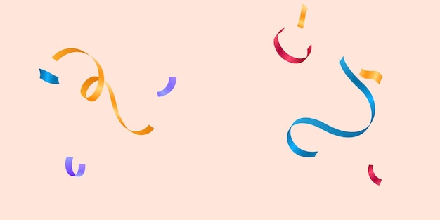 Vector colorful confetti background for various festival celebration vector illustration