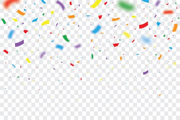 Colorful confetti celebrating background