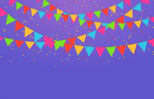 Colorful confetti isolated. festive background. Happy Birthday. Day of rest.