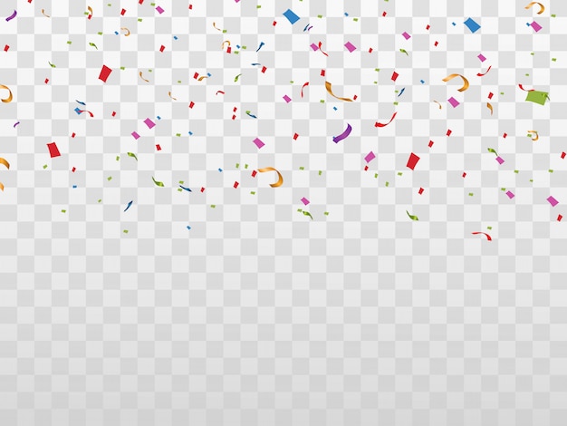 Colorful confetti isolated. festive background . happy birthday. holiday.