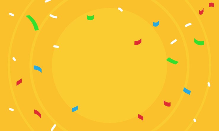 Vector colorful confetti and zigzag ribbon falling from above streamers tinsel vector