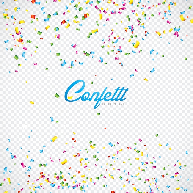 Vector colorful confetti