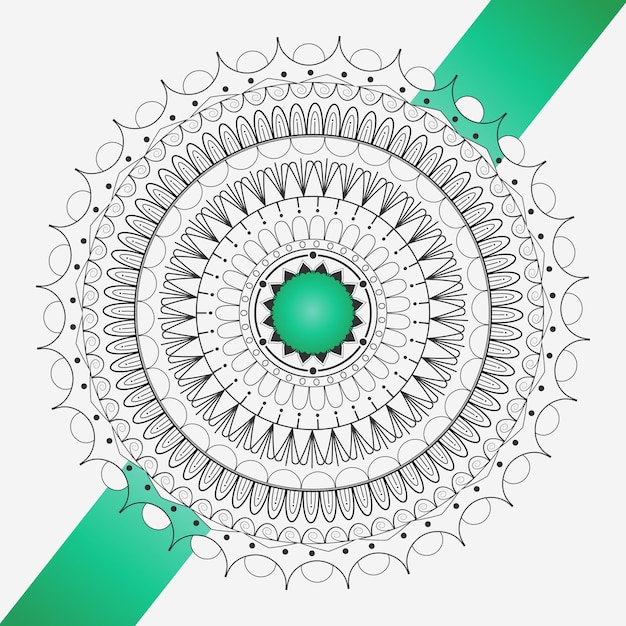 Modello di progettazione del fondo della mandala decorativo di lusso creativo variopinto