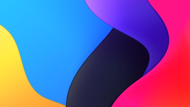 Vector colorful curve abstract vector background