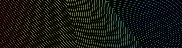 Vector colorful curved lines abstract background