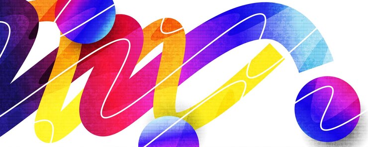 Vector colorful curvy line shapes background with textured effect creative design for banner poster or advertising