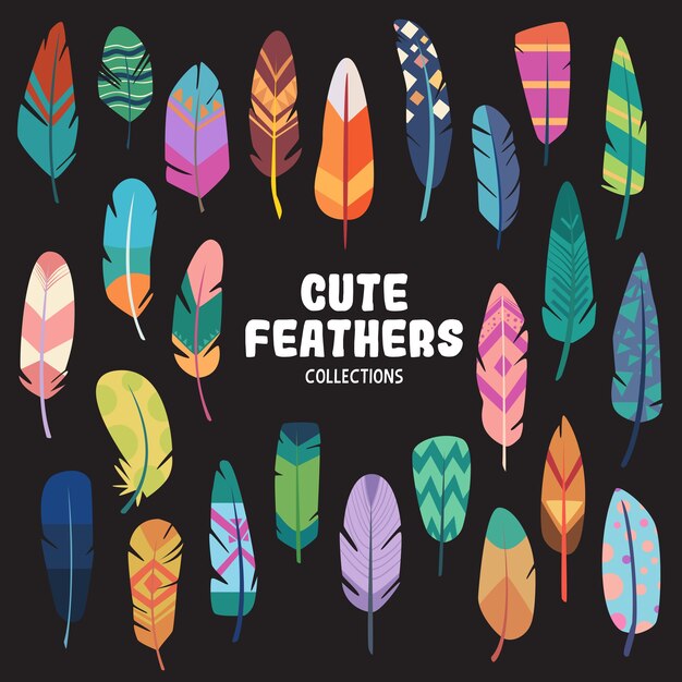 Vector colorful and cute objects