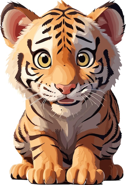 a colorful cute tiger no background a colorful cute tiger no background