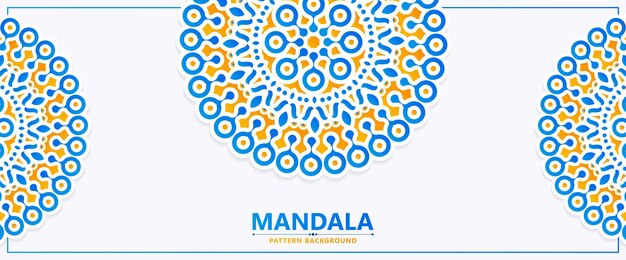 Colorful decorative mandala style background