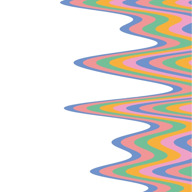 Vector colorful and decorative rainbow waves