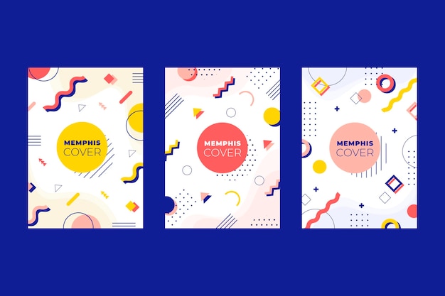 Vector colorful design cover set