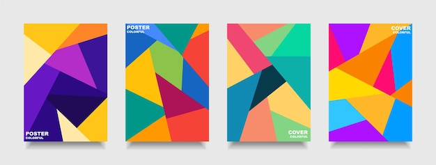 Colorful design cover simple and background poster abstract style