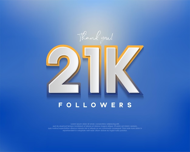 Colorful designs for 21k followers greetings banners posters social media posts
