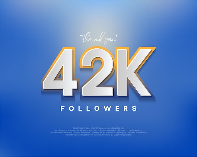 Colorful designs for 42k followers greetings banners posters social media posts