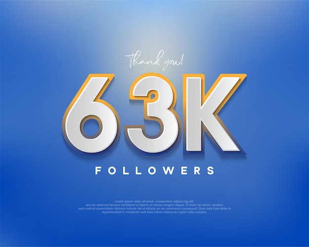 Colorful designs for 63k followers greetings banners posters social media posts