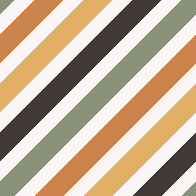 Colorful Diagonal striped lines pattern. Abstract Retro background. Vector illustration.