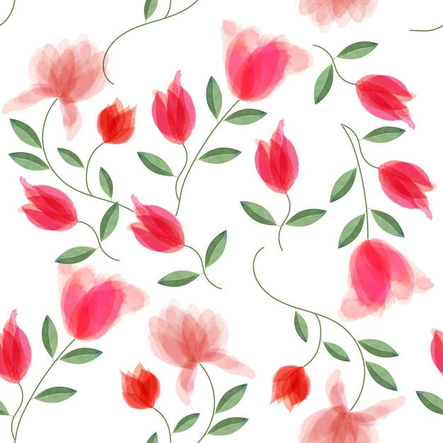 Colorful ditsy floral print background