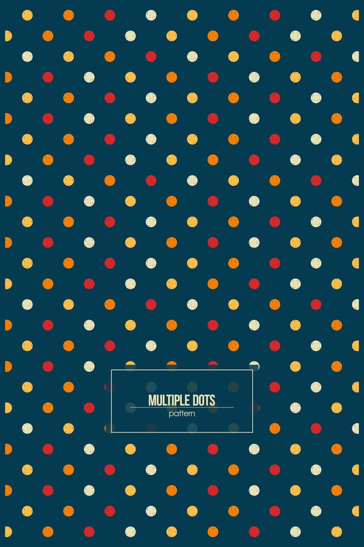 Vector colorful dots pattern with dark background