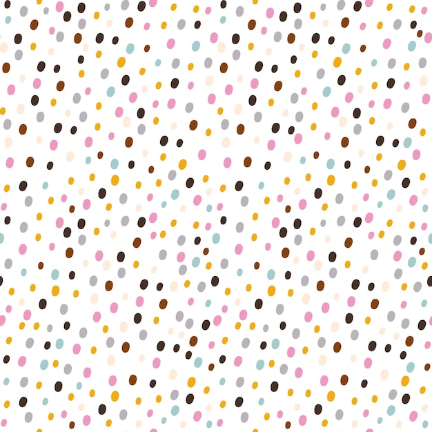 Colorful dots seamless pattern vector illustrationxa