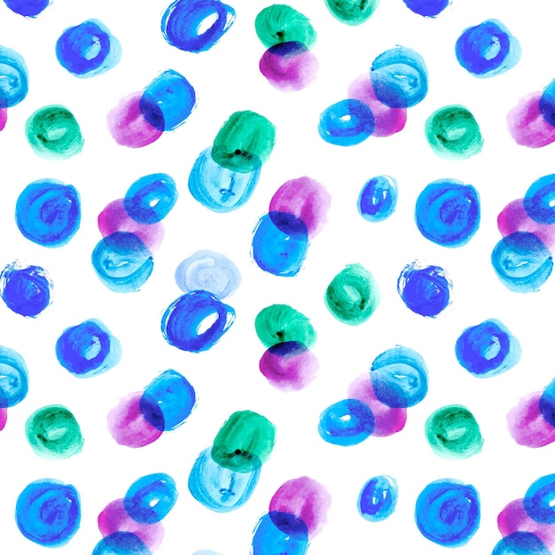 Vector colorful dotty pattern watercolor