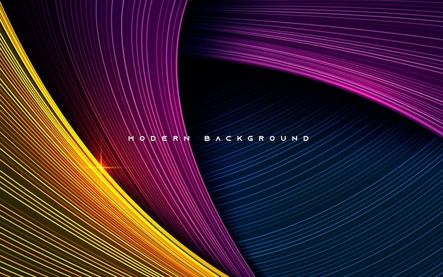 Colorful dynamic dimension layers line effect background