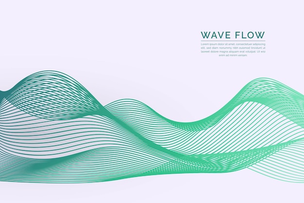 Colorful Dynamic Wave Lines Pattern Vector Background Design