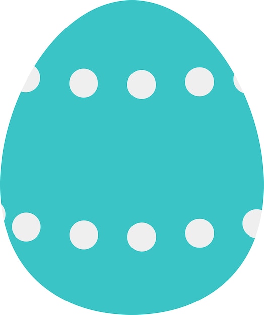 Colorful easter egg for easter festival design concept