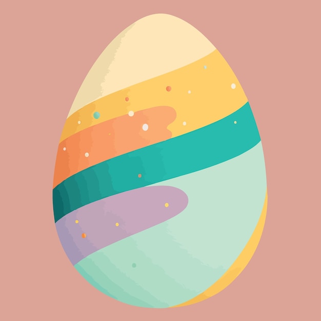 Vector colorful easter egg themed food