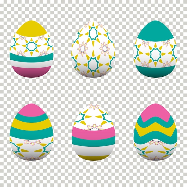 カラフルな卵のデザインイースターの日を祝って