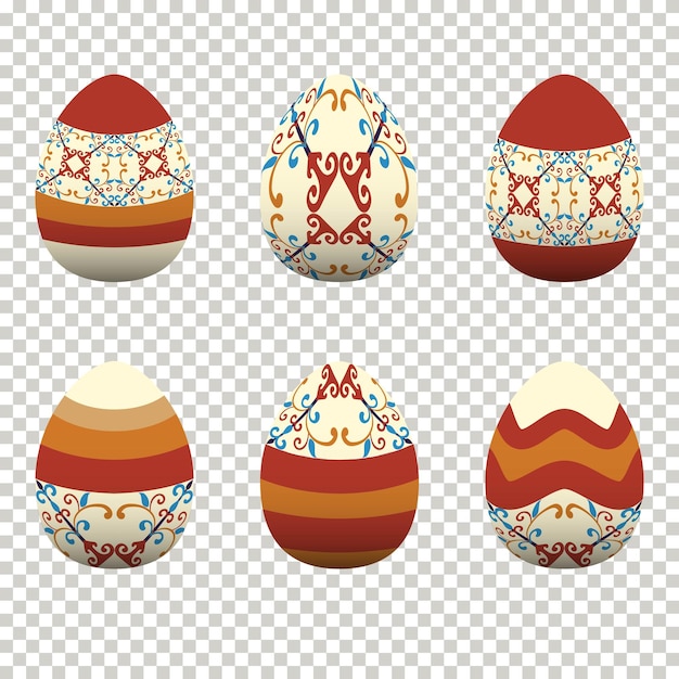 부활절 날 벡터 일러스트 레이 션 Eps10의 축 하에서 다채로운 계란 디자인