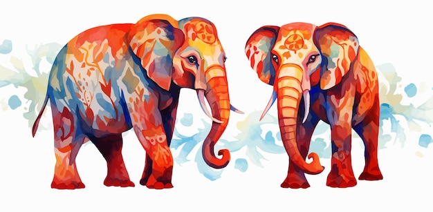 colorful elephant