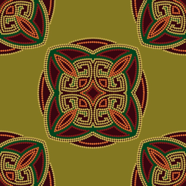 Colorful ethnic seamless pattern background