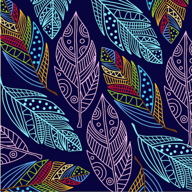 colorful feather background 