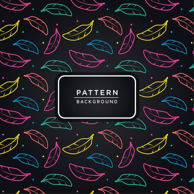 Colorful feathers pattern background