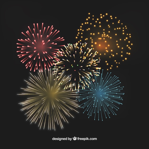 Colorful fireworks