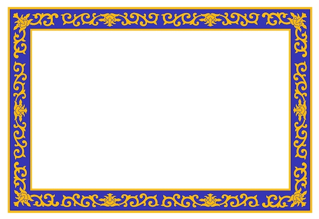 colorful floral border